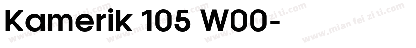 Kamerik 105 W00字体转换